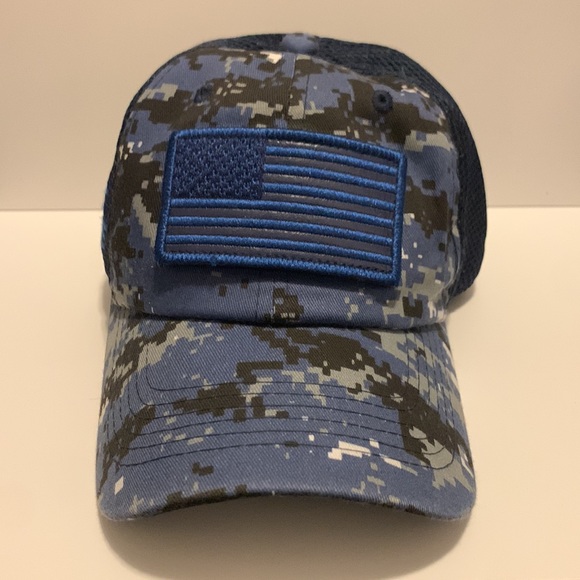 Tactical American Flag Cap Velcro SnapBack with Velcro label - Picture 2 of 5